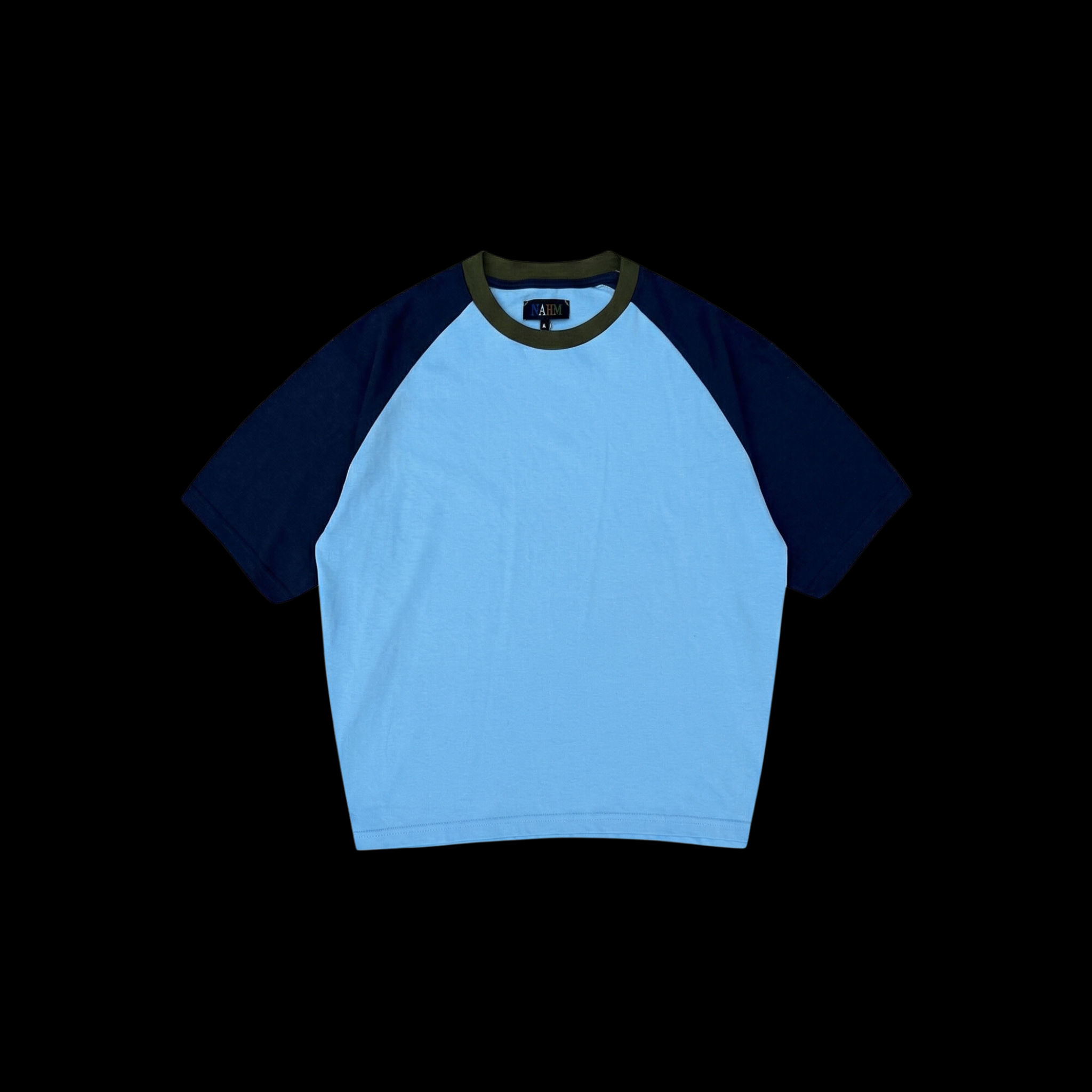 BLUE RAGLAN TEE