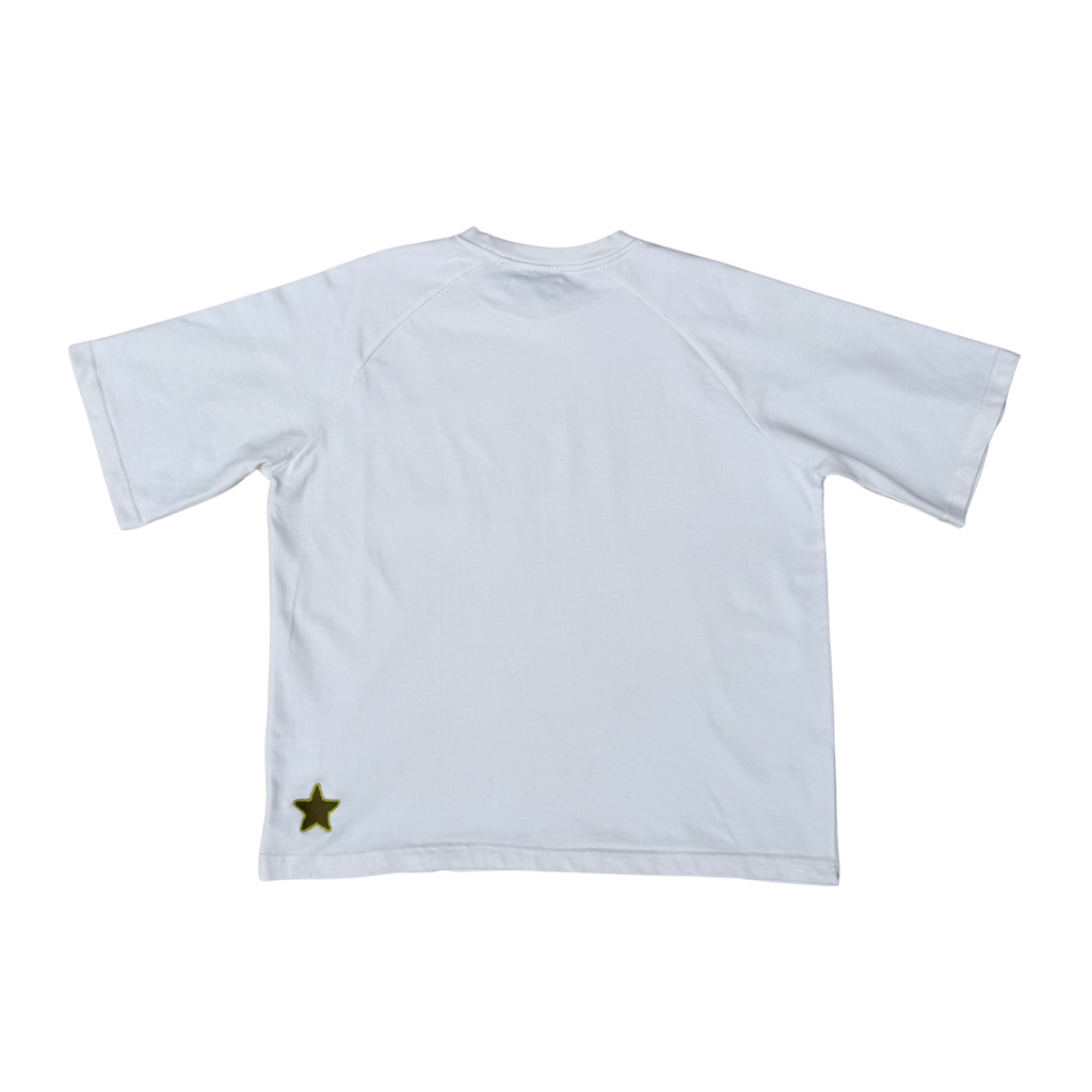 White Raglan Tee