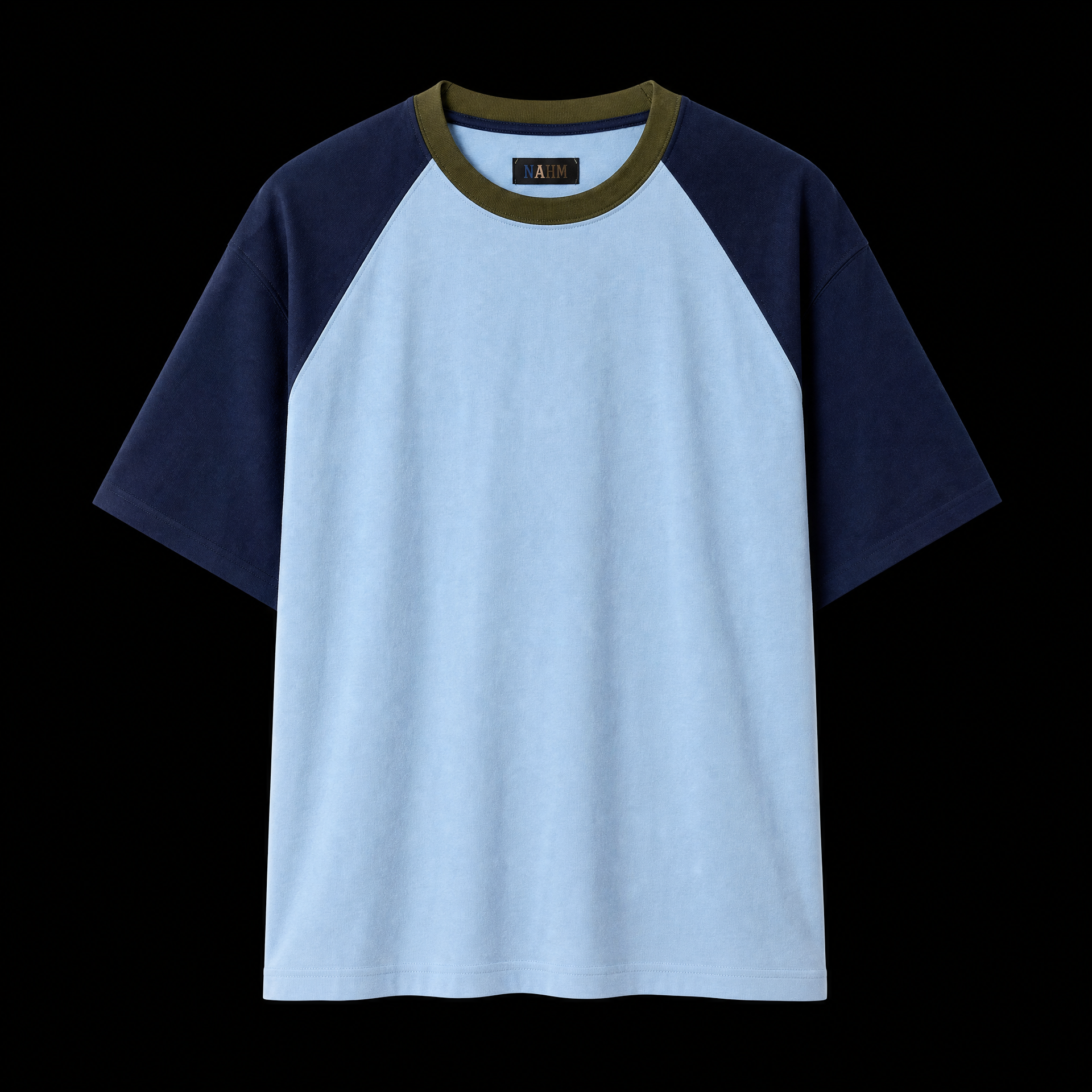 BLUE RAGLAN TEE