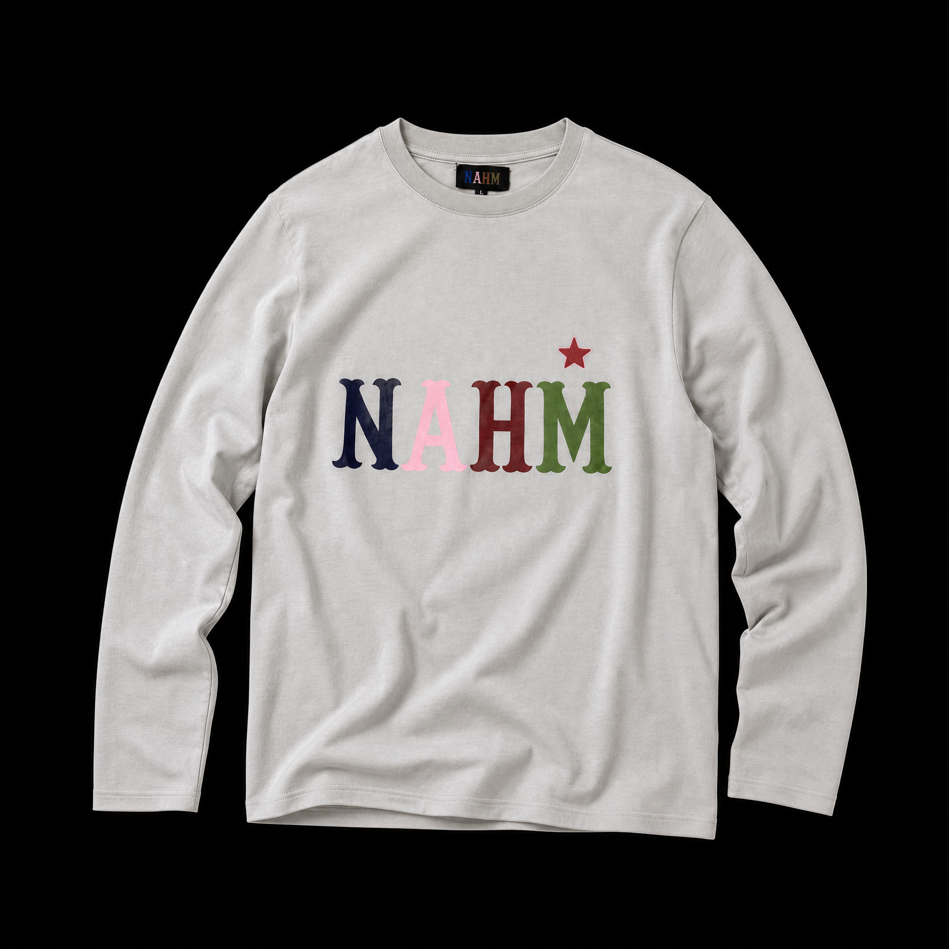 HEAVYWEIGHT LONG SLEEVE TEE GREY